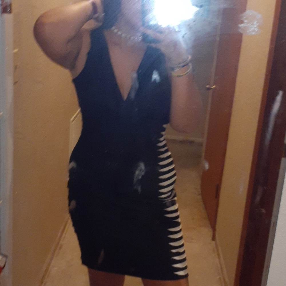 Black and White Formal Dress